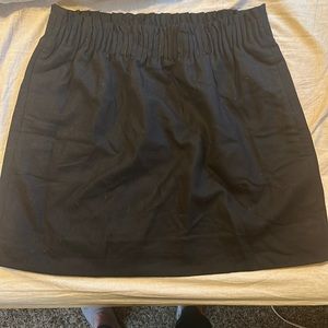 Jcrew black paper bag skirt